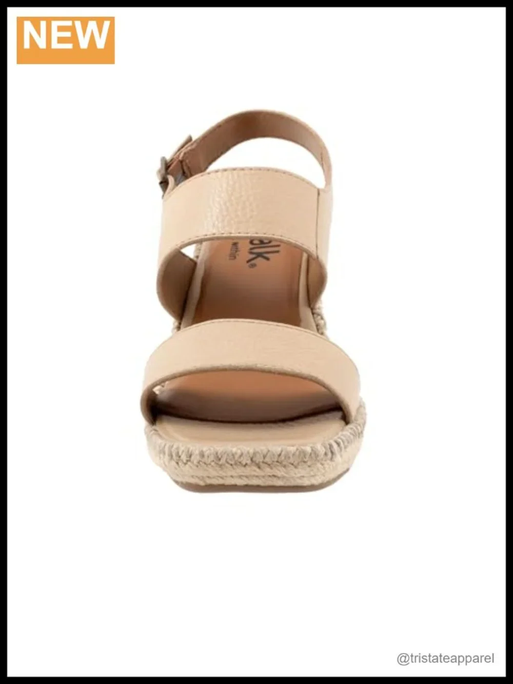 SoftWalk Hartley Leather Wedge Slingback Sandal Breathable Closed Toe